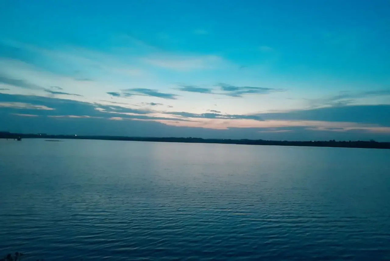 Ambazari Lake in Nagpur at twilight