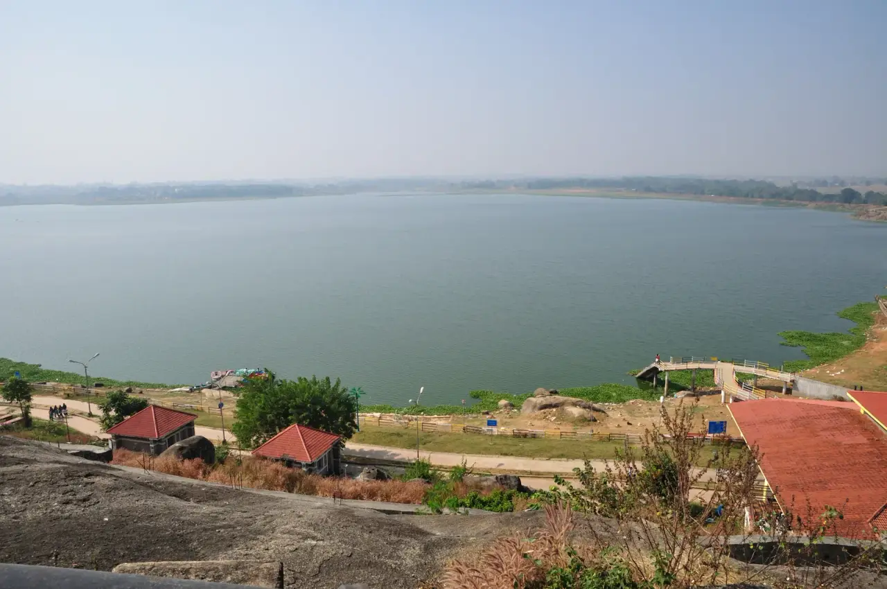 Kanke Dam reservoir on the edge of Ranchi